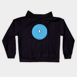 penguin in water Kids Hoodie